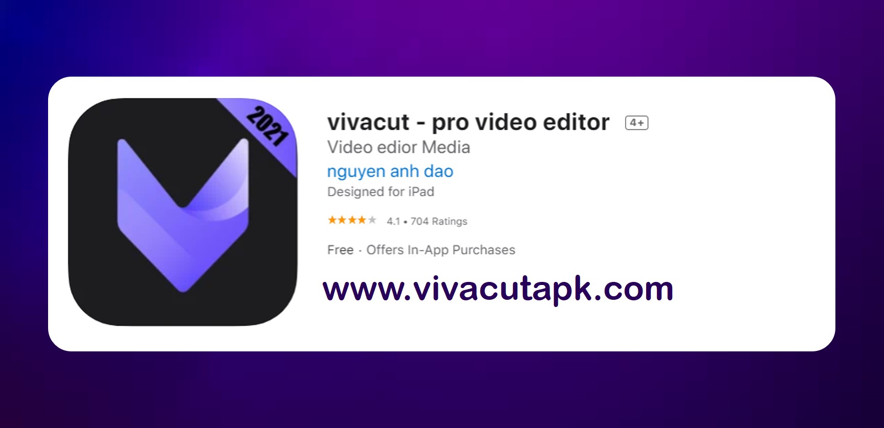 vivacut for ios